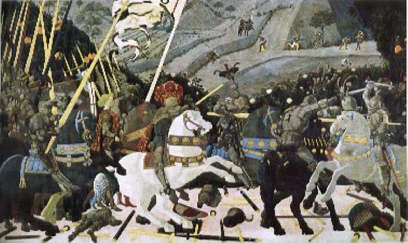 UCCELLO, Paolo Battle of San Romano Spain oil painting art
